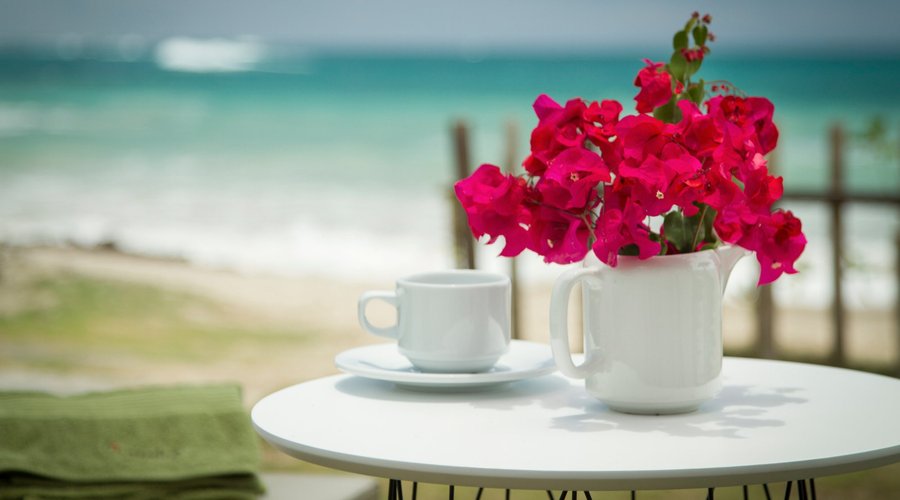Patio with ocean view