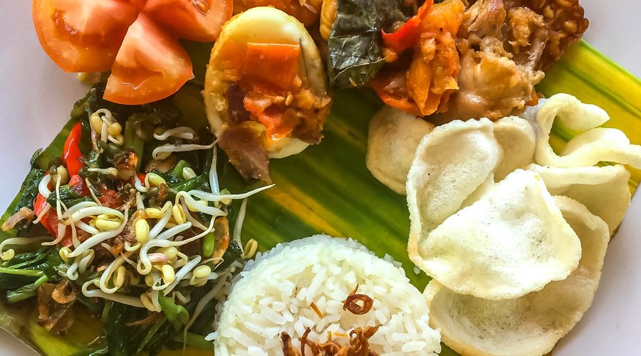 Traditional nasi campur