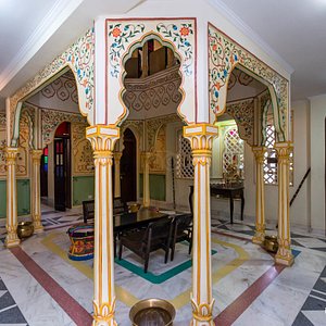 Lobby at the Rani Mahal - A Heritage Hotel