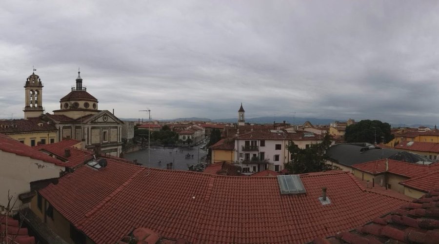 panorama dalla terrazza all'ultimo piano