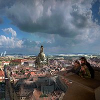 360°-Panorama DRESDEN IM BAROCK von Yadegar Asisi im Panometer Dresden
