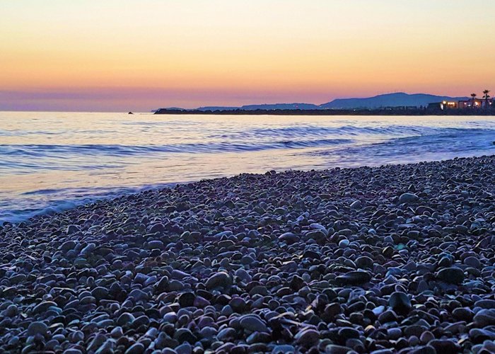 Spiaggia al tramonto
