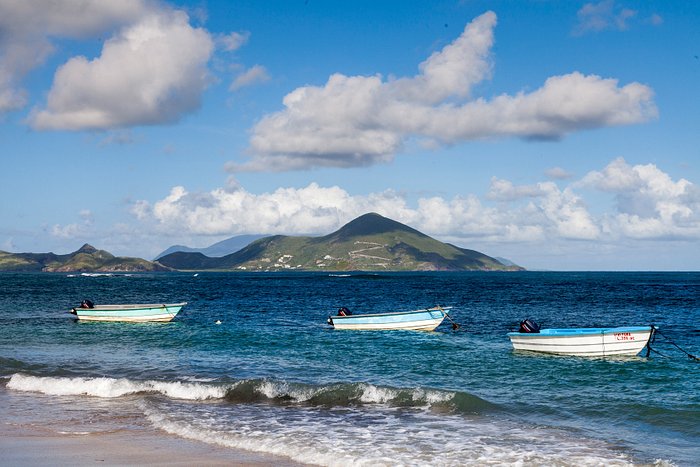 Nevis beach view to St. Kitts