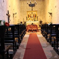 Vista dell'interno dalla porta d'ingresso