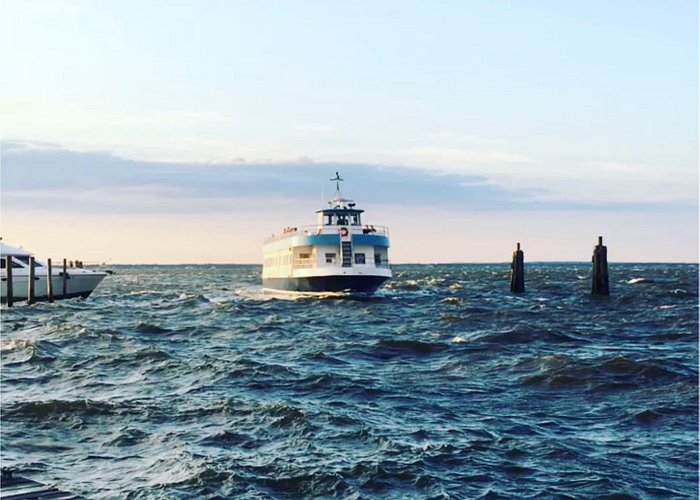 Ferry arriving in Fire Island Pines