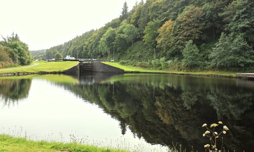 Crinan Canal - pool above Lock 13