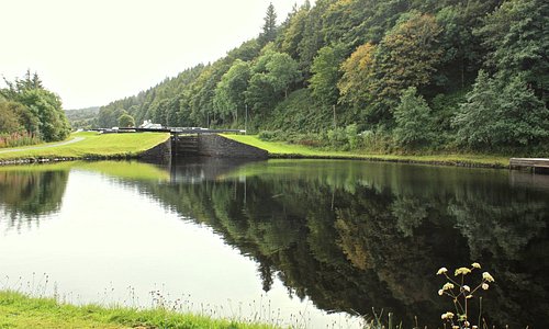 Crinan Canal - pool above Lock 13