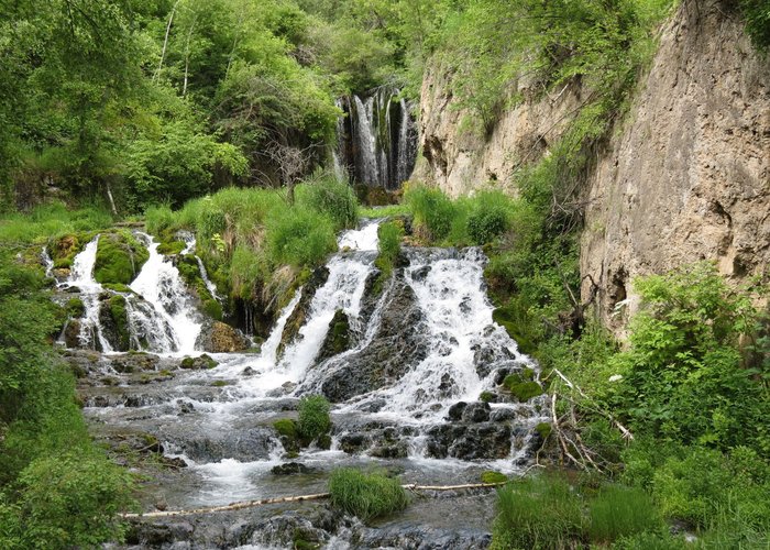 Roughlock Falls from Bottom