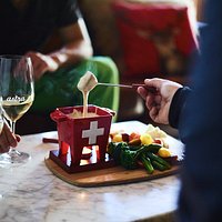 Swiss cheese fondue