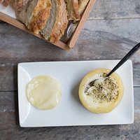 Azeitão cheese creamy sheep cheese whit oregano