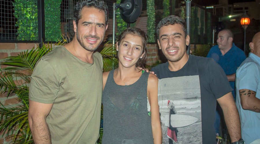 En compañia del actor y modelo Pedro Palacios
