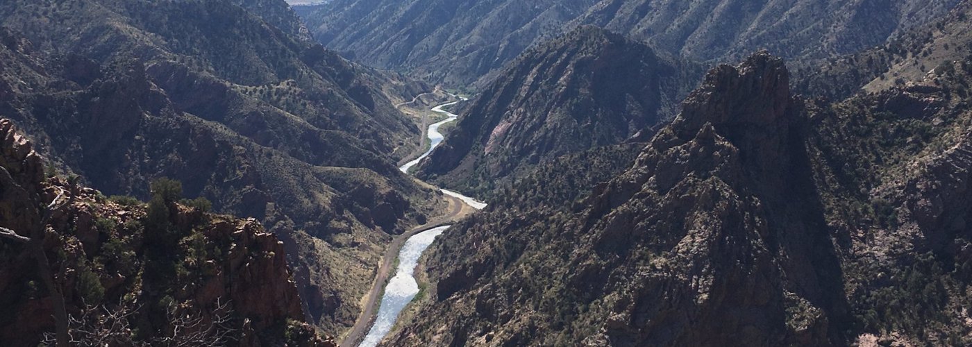 The view while on the Canyon Rim Trail!