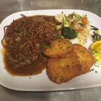 Leckerer Zwiebelrostbraten