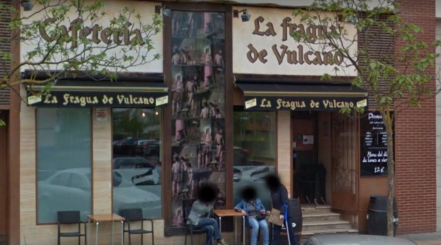 parte delantera de la cafeteria