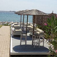 Loungeplek bij Cephalonia Palace restaurant