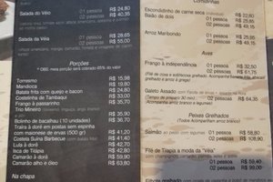 Cardápio