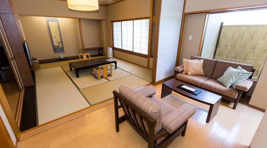 The Western Style Japanese Room at the Hotel Kajikaso