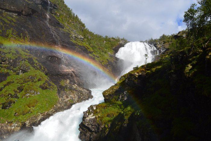 Precioso paisaje, minutos para no perderse el arcoiris.