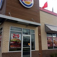 front of & entrance to Burger King