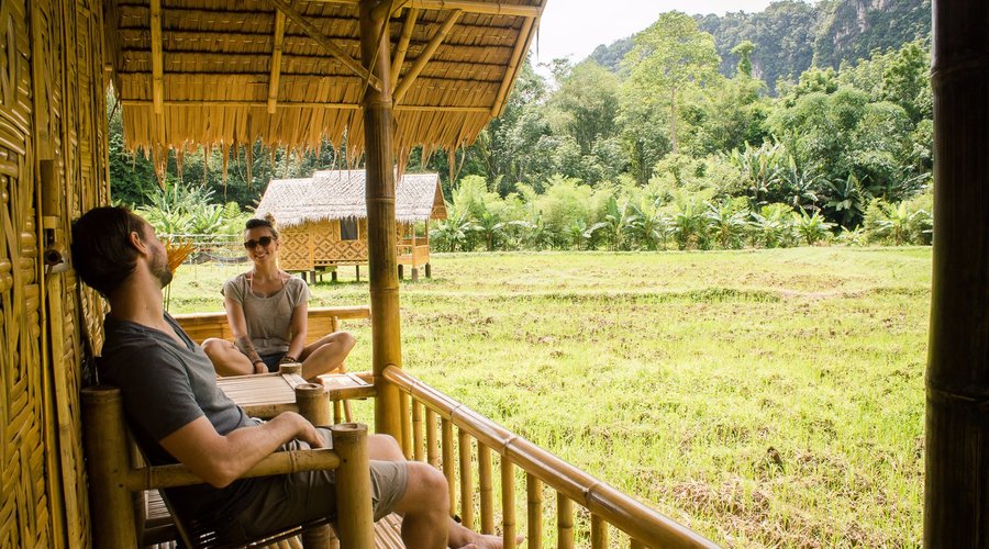 Bamboo Hut - front deck