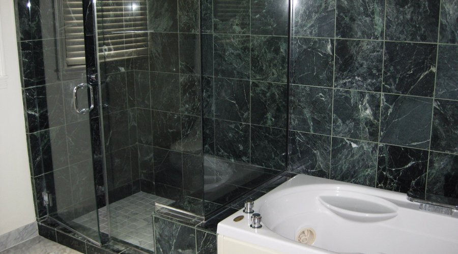 Marble Bathroom with Jacuzzi Tub