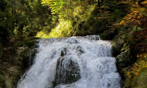 Imposanter Wasserfall bei Wallgau