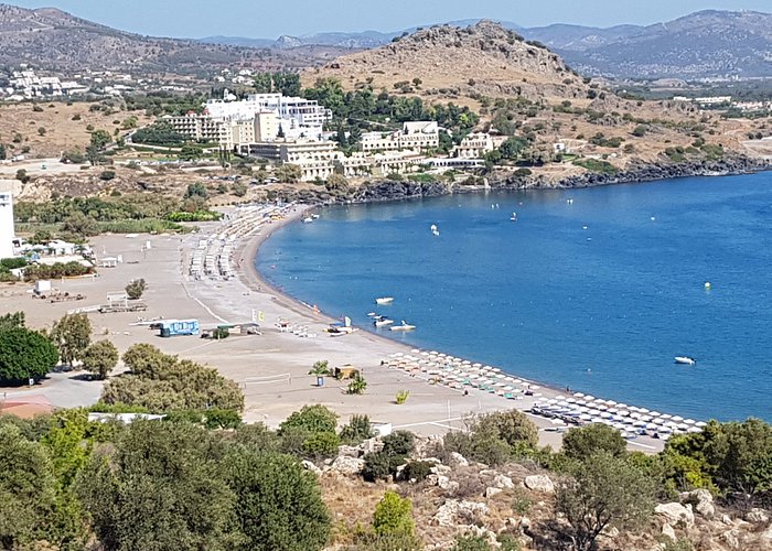 View from walking down to Vlycha Beach