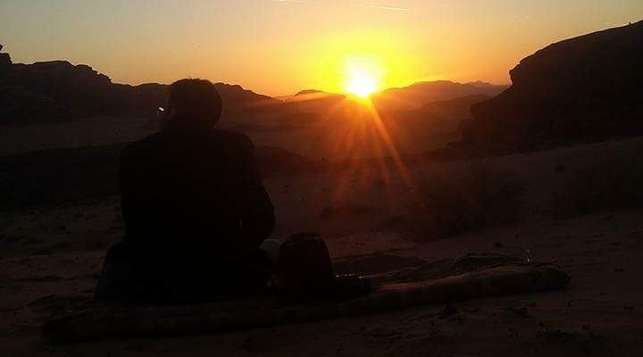 Sunset from the camp 