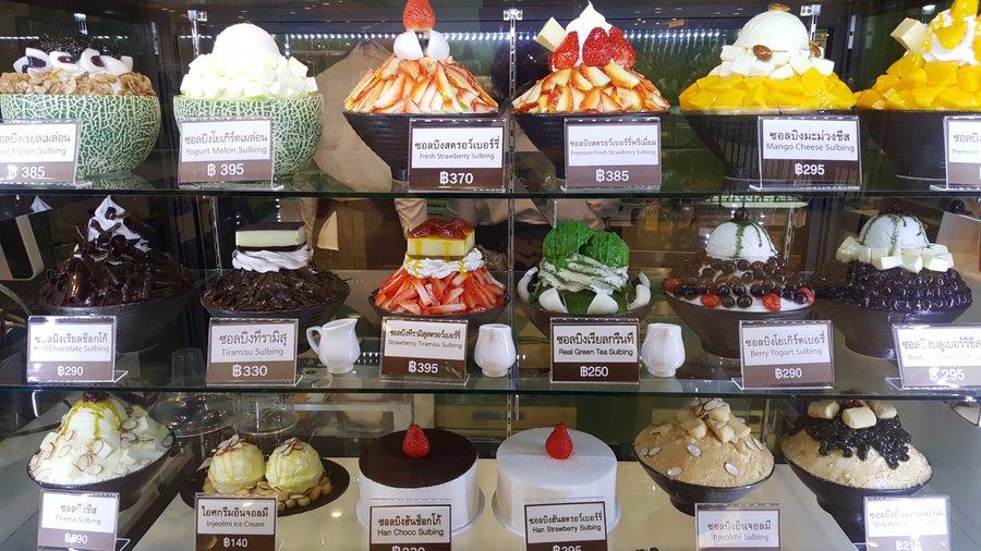 Choices of desserts in Sulbing