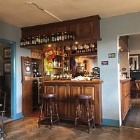 Compact but fully stocked bar