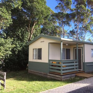 One of the luxury en suite cabins