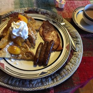 Best breakfast made for us at the bed and breakfast! Loved this place.