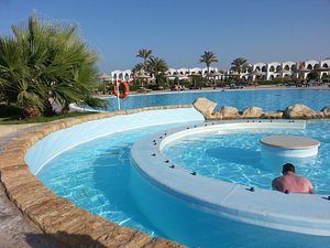 Gorgonia Beach Resort in Marsa Alam, image may contain: Hotel, Resort, Pool, Water