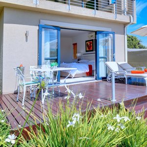 Private deck for room 3
