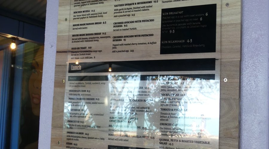 Even the menu has a great view #reflection