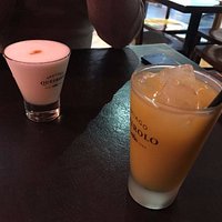 Pisco Sour normal y Caribeño