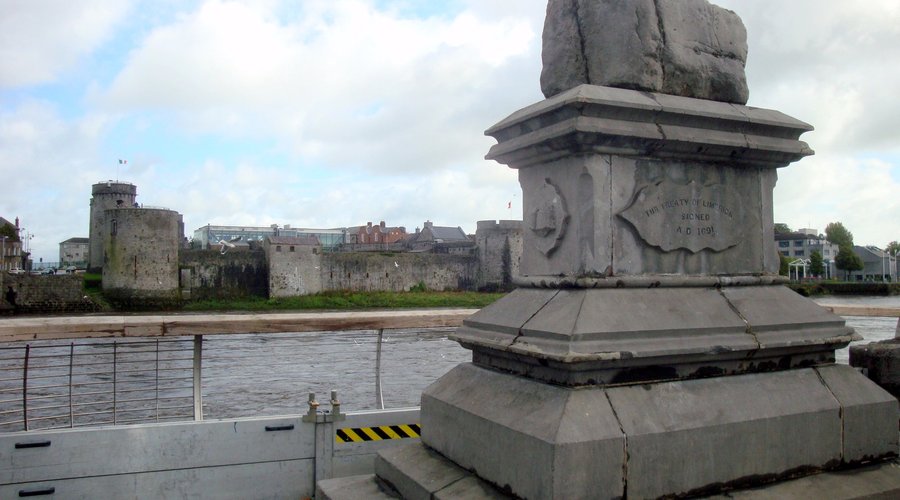Treaty Stone, King John's Castle in background