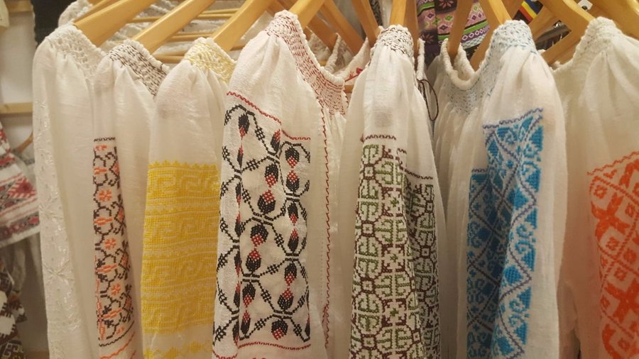 Traditional hand-made Romanian blouses