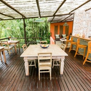Deck at the Pousada Caminho do Ouro
