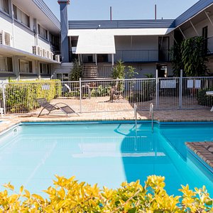 The Outdoor Saltwater Pool at the Airway Motel Brisbane