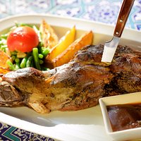 Caramelized lamb knuckle