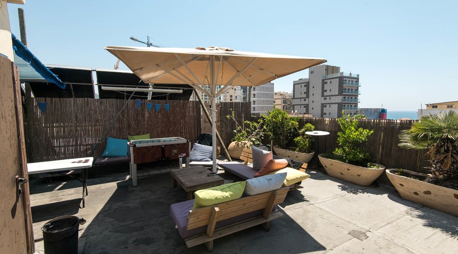 Rooftop Bar And Chill Zone at the Hayarkon 48 Hostel