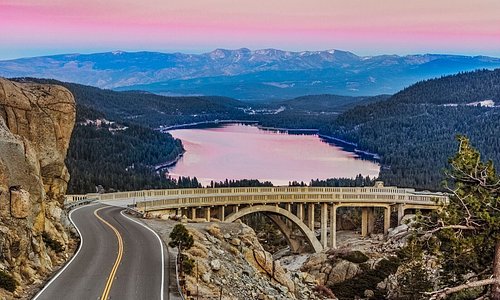 Rainbow Bridge on historic Old Highway 40 overlooking Donner Lake in Truckee. - Photo by Bill St