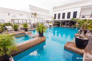 Penthouse Hotel in Luzon, image may contain: Villa, Potted Plant, Pool, Hotel