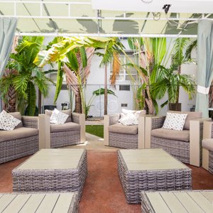 Backyard at the Beds & Drinks