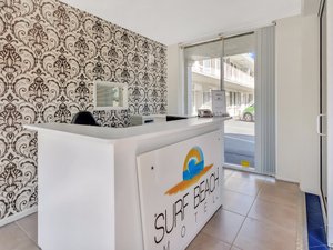 Surf Beach Motel in Coffs Harbour, image may contain: Table, Indoors, Kitchen, Interior Design