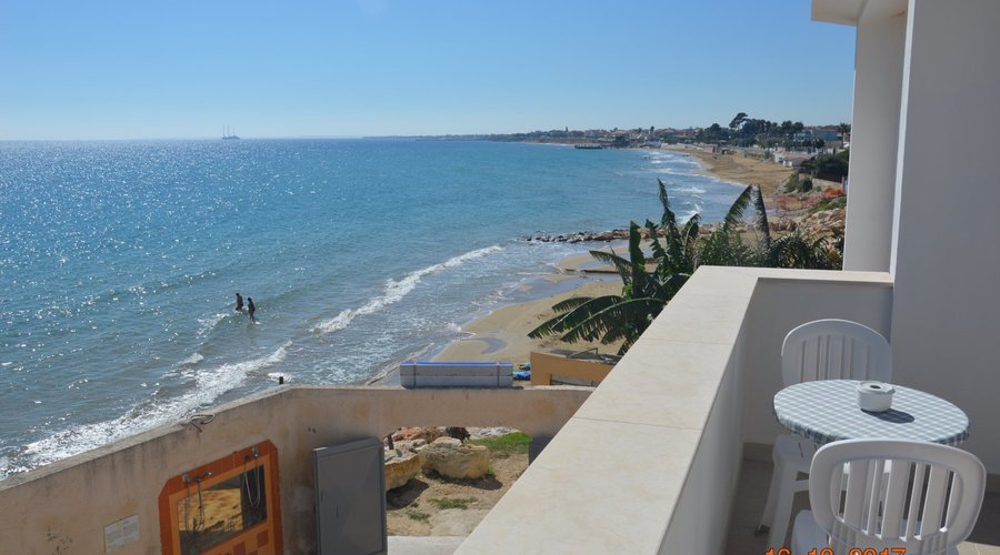 Vista della spiaggia dalla Camera 