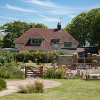 The front of the Tea Room as seen from the Pines Garden