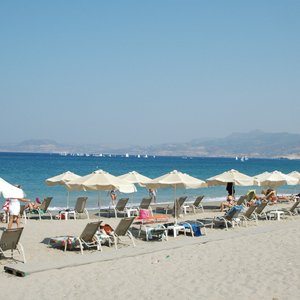 Sitia Beach in front of Portobelis