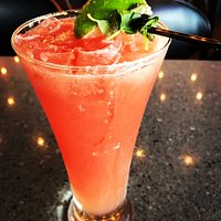 specialty cocktail watermelon basil smash